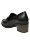 D25Ya-3325 Daily Thick Heeled Black Women's Shoes - 4