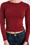 Women's Crew Neck Basic Long Sleeve Sandy Body - 6