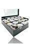 Diji 20-Piece Watch Box Watch Case Crocodile Black - 3
