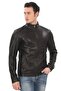 Men's Genuine Lambskin Jacket Slim Fit Black Zip-Up Leather Coat Stylish and Modern Design