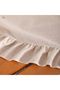 Linen Cream Ruffle Runner Tablecloth - 4