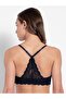 Low Neckline Front Open Bra 1815-01 Blue - 3
