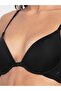 Low Neckline Front Open Bra 1815-01 Black - 6