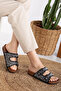Pien Double Buckle Stylish Daily Full Orthopedic Slippers - 4