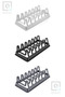 Pot Lid Organizer 6 Compartments Pot Lid Plate Organizer Organizer Rack in Cabinet Q90 - 4