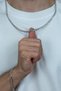 Gourmet Steel Men's Necklace and Bracelet Set Thick 6 mm H081S - 6