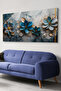 Flowers in Blue Tones One Piece Canvas - Canvas Painting - 2