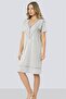 Women's Gray Laced V-Neck Nightgown 3282 - 2