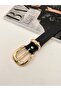 Basic Buckle Gold Women's Belt Trouser Belt Dress Belt Shirt Belt Jacket Belt - 3