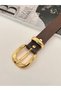 Basic Buckle Gold Women's Belt Trouser Belt Dress Belt Shirt Belt Jacket Belt - 6