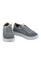 Genuine Leather Gray Unisex Kids Sneakers - 3