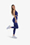 Women’s  Blue Activewear High-Support U-Back Padded Sports Bra | Recycled Fabric | - 4
