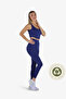 Women’s  Blue Activewear High-Support U-Back Padded Sports Bra | Recycled Fabric |
