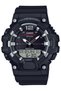 Numerals Silver Cord Black Color Analog Digital Men's Wrist Watch