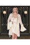 Satin Smoke Double Morning Nightwear Suit