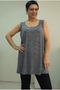 Smoked thick suspender combed cotton viscose T-shirt - 5