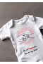 Short Sleeve 100% Cotton One Single Auntie Designed Baby Bodysuit - 2