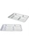5 Compartment Polycarbonate Table D'Hôte Self Service Food Breakfast Table D'Hôte Plate 10 Pieces - 2