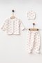 Baby Heart with Self Gloves 3-Piece Newborn Hospital Release Body Set Yk 334123 - 2