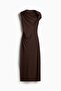 Twist-detail one-shoulder dress