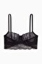 Lace balconette bra
