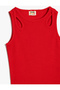 Ribbed Cotton Dress with Window Detail - 3