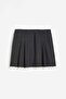 Pleated mini skirt