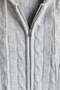 Cable-knit zip-through hoodie - 2