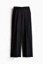 Wide wool-blend trousers