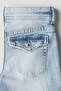 Flared Leg Low Jeans - 3