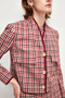 Padded Plaid Patterned Jacket - 2