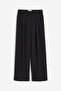 Wide wool-blend trousers