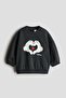 Print-motif sweatshirt