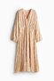 Jacquard-weave kaftan dress