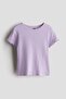 Ribbed jersey top - 2
