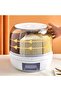 6-Grid 360° Rotating Rice Dispenser, 6KG Moisture-Proof Grain Storage Box,Insect-Proof Organizer - 3