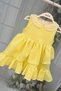 Lace Collar Şile Cloth Girls' Baby Yellow Cotton Dress - 2