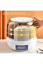6-Grid Rotating Rice & Grain Dispenser, 5KG Moisture-Resistant Storage Box with Lid for Kitchen - 4
