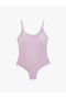Basic Swimsuit Thin Strap U Neck - 6