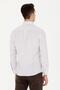 Men's Burgundy Slim Fit Long Sleeve Shirt - 4