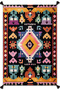 Bliss Tasseled Ethnic Multicolored Woven Base Decorative Living Room Carpet 918