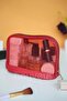 Red Makeup Bag Cosmetic Personal Care Bag
