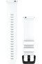 QUICK RELEASE BANDS (20 MM) WHITE WITH BLACK STAINLESS STEEL HARDWARE - 2