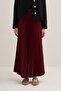 Women's Pleated Skirt Claret Red - 2