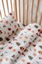 60X120 cm Baby Crib Duvet Cover & Sheet Set, Cotton Satin - New Year's Eve