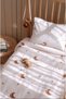 Baby Crib, Park Bed (60X120 cm) Duvet Cover & Bed Sheet Sets, Cotton Satin - Stars