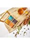 Tea Box - Premium Bamboo Organizer with 4 Compartments & Glass Lid - 3
