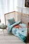 Baby Crib, Park Bed (70X110 cm) Duvet Cover & Bed Sheet Sets, Cotton Satin - Ocean - 4