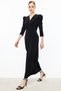 Mi Double Breasted Neckline Glitter Dress - 2
