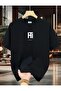Ht Text Detailed Basic T-Shirt